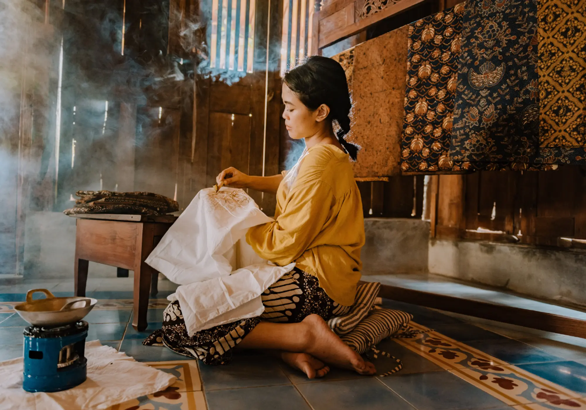 Buyamia's Artisan Creating Cultural Artifacts